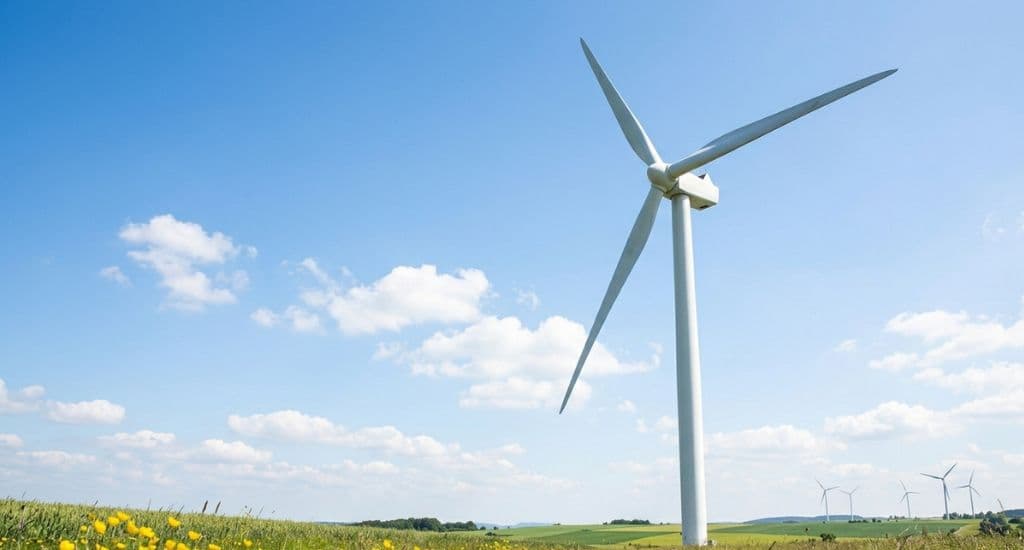 Een windmolen die duurzame energie opwekt.
